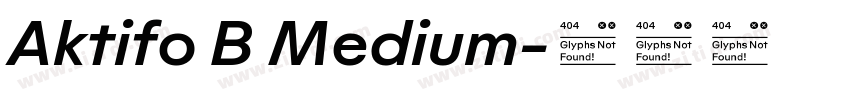 Aktifo B Medium字体转换